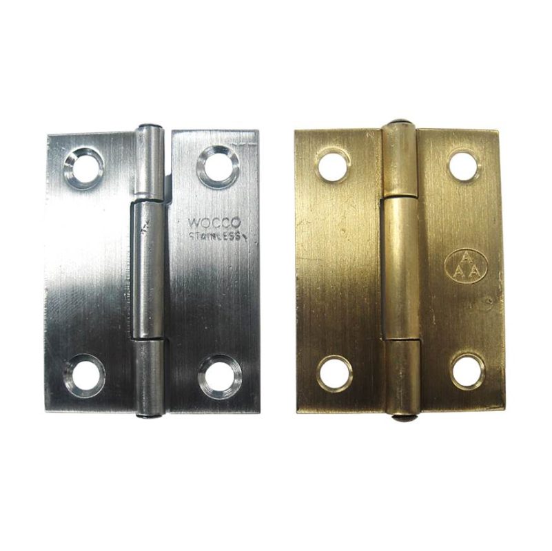 BUTT HINGES FOR CABINET DOOR BRASS L32XW25MM
